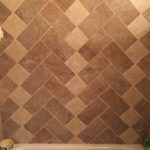 Diamond pattern tile - tub surround