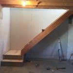 Basement stairs and landing