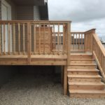 AFTER - Large cedar deck and stairs