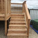 AFTER - Large cedar deck and stairs