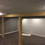 Finished Basement & Support Posts Covered (MDF)