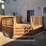 12x12 deck with angled section for stairs