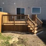 12x12 deck with angled section for stairs