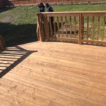 12x12 deck with angled section for stairs