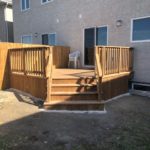 12x12 deck with angled section for stairs