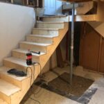 New stair well and stairs with Tele Post
