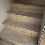 Winder construction grade stairs 