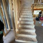 Curved top corner Stairs Main floor to Second floor 