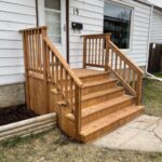 Platform and stairs with railings   FINISHED